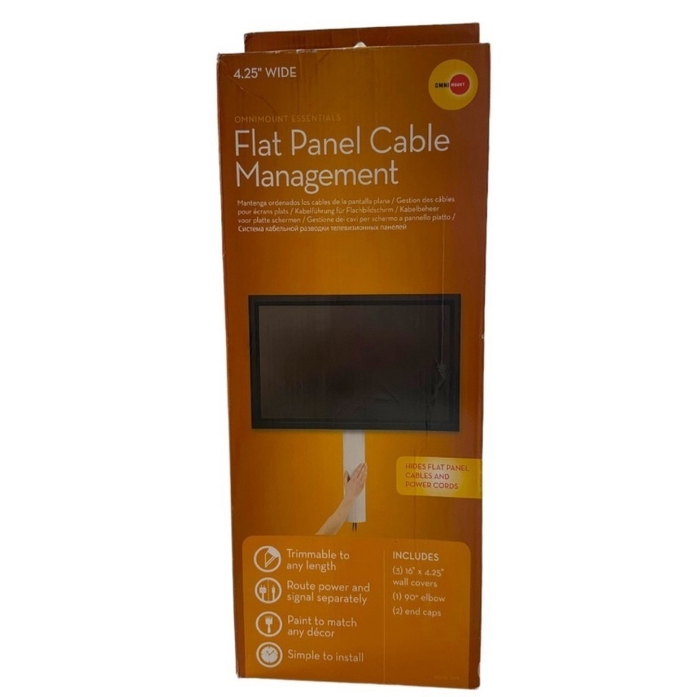 OmniMount CMK Wall-mounted Cable Management System Cable Power Cord Organizer